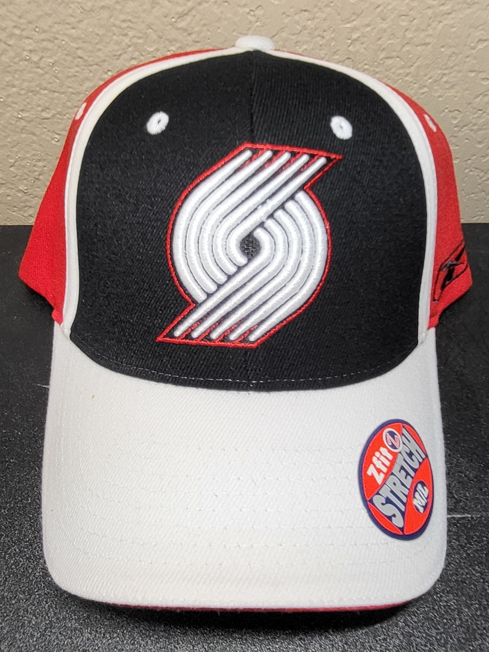 *NEW* Reebok NBA Portland Trail Blazers ZFit Stretch Embroidered Hat Size M/L